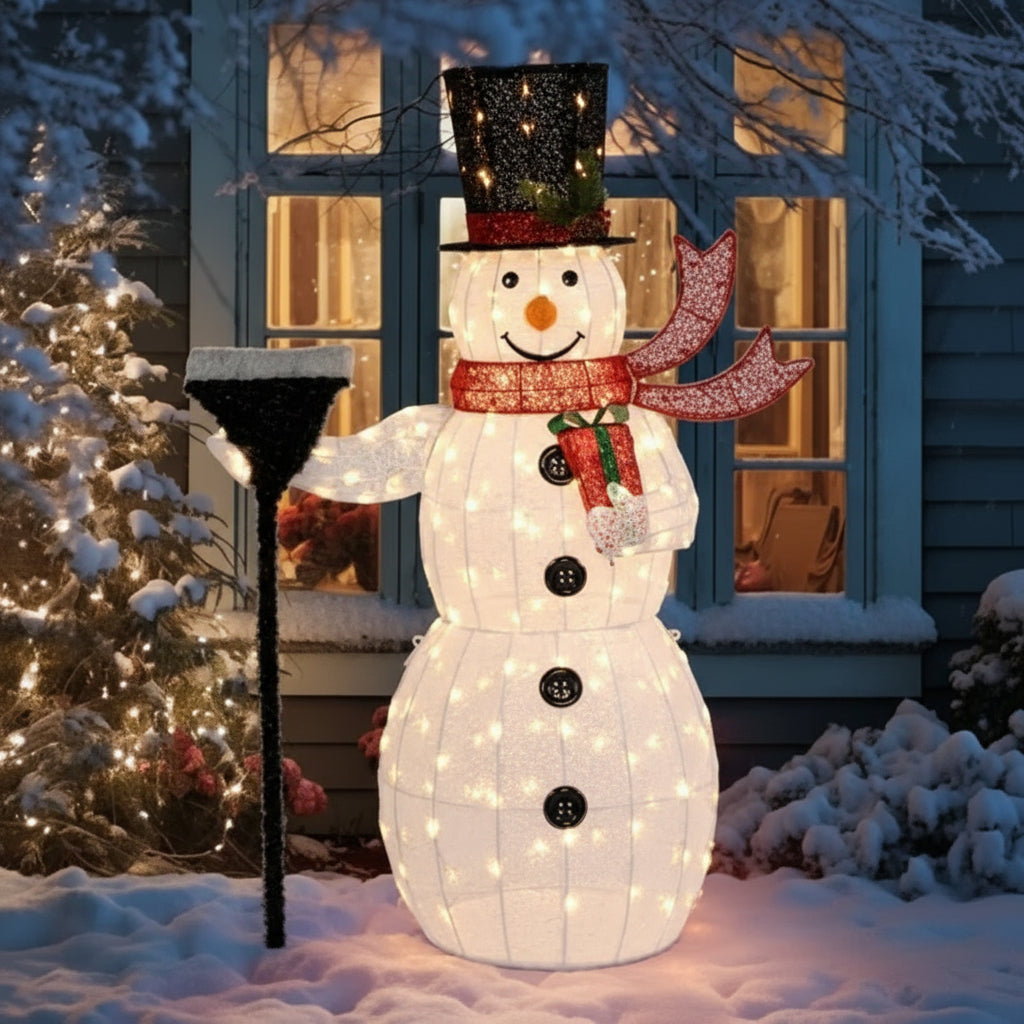 Lichtgevende Kerstman Tuindecoratie 90 LED Lichten