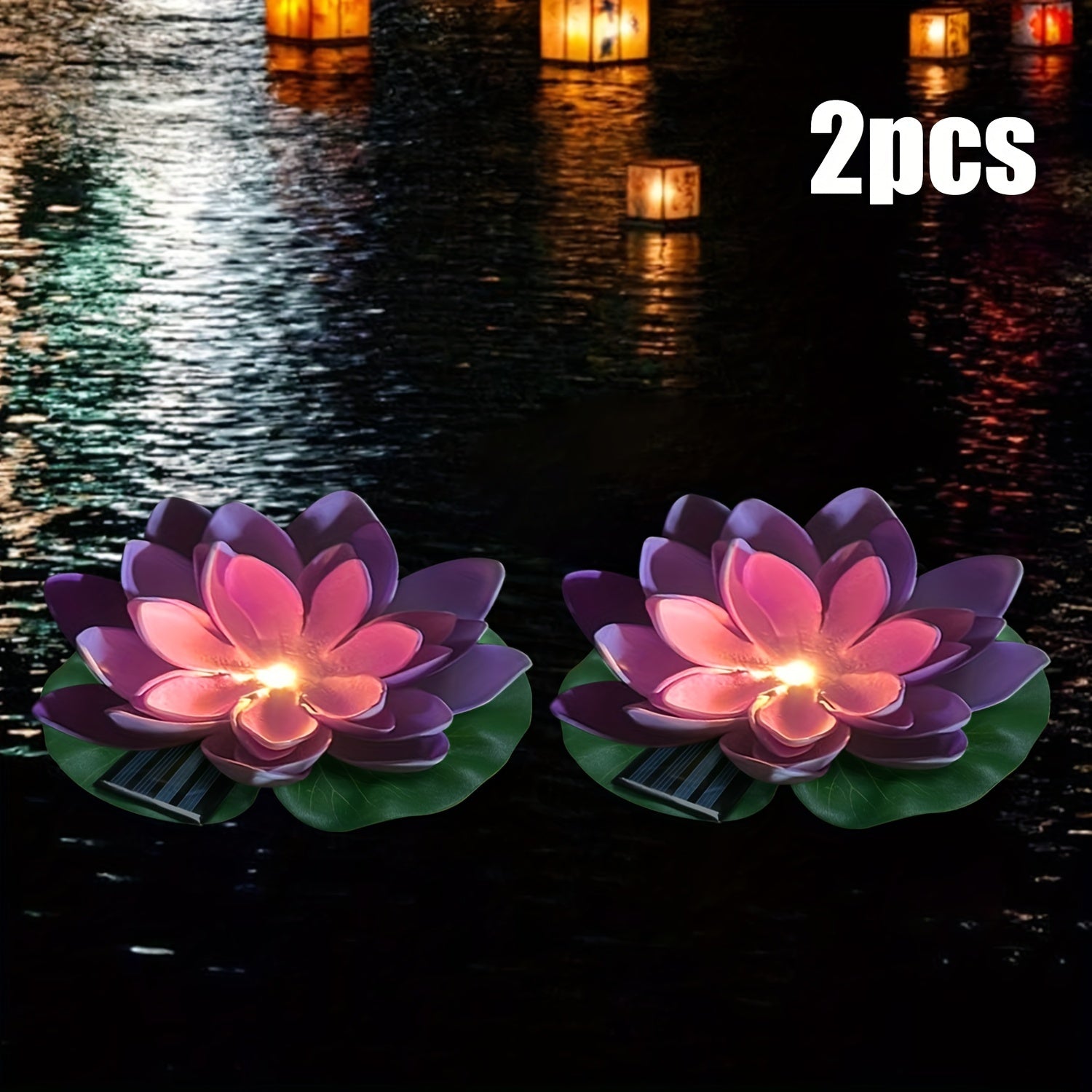 SolarLily - Lanterna Solare LED a Forma di Loto Decorativa in 3 Colori
