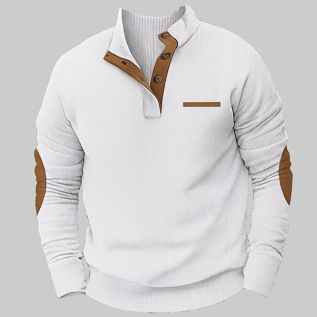 Corduroy Sweatshirt Opstaande Kraag Winter