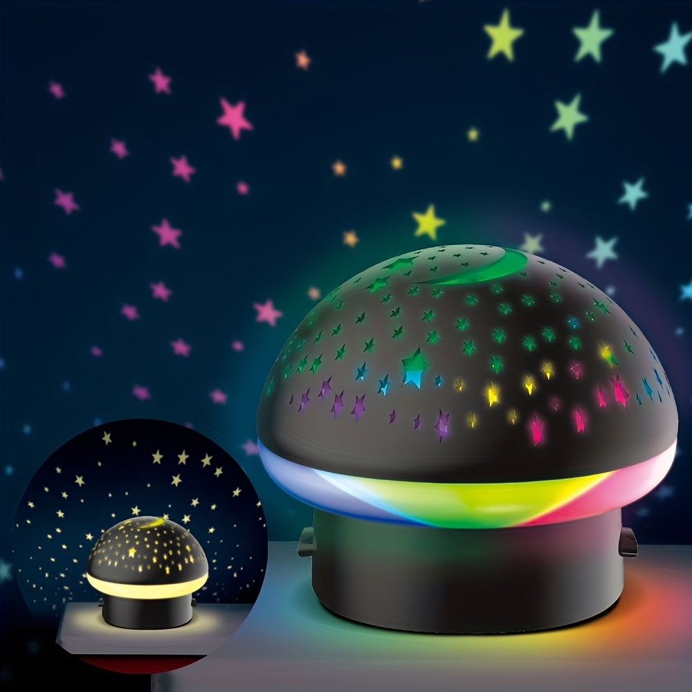 StarryGlow - Nachtlampje met Paddenstoelprojector
