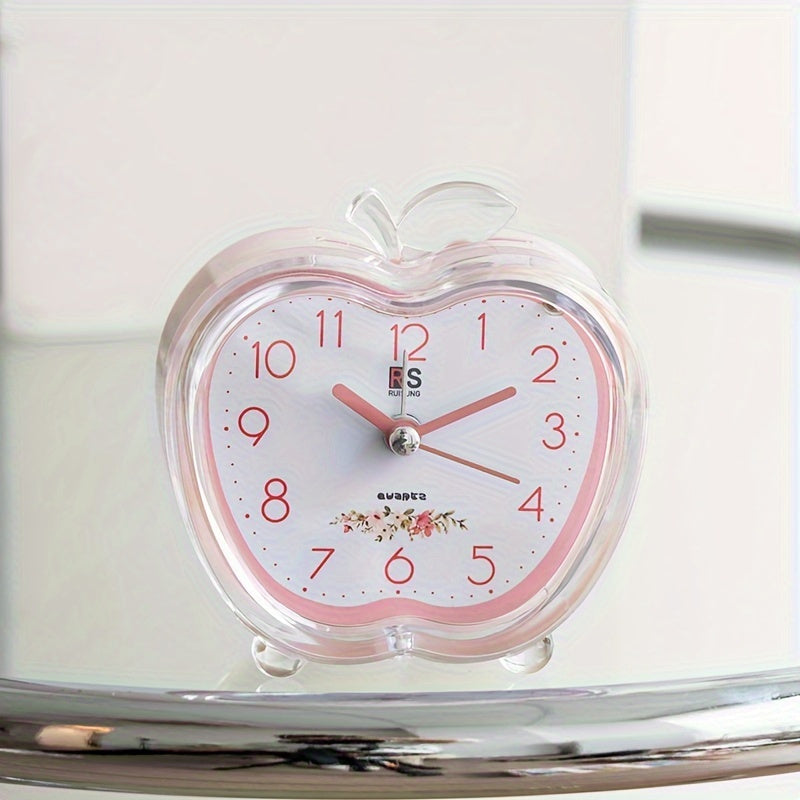CrystalFruit - Elegante Appelvormige Wekker met Nachtlampje