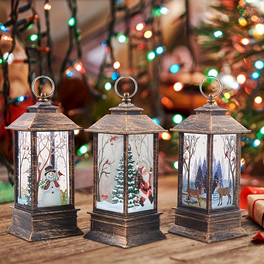 RetroKerst - LED Theelicht Kaarsen 3 Stuks