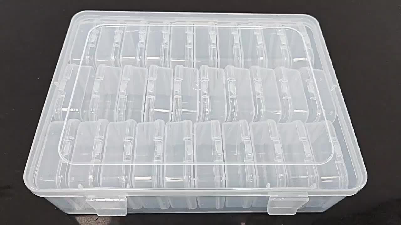 30-piece Mini Bead Organizer Set - Transparent Storage Boxes