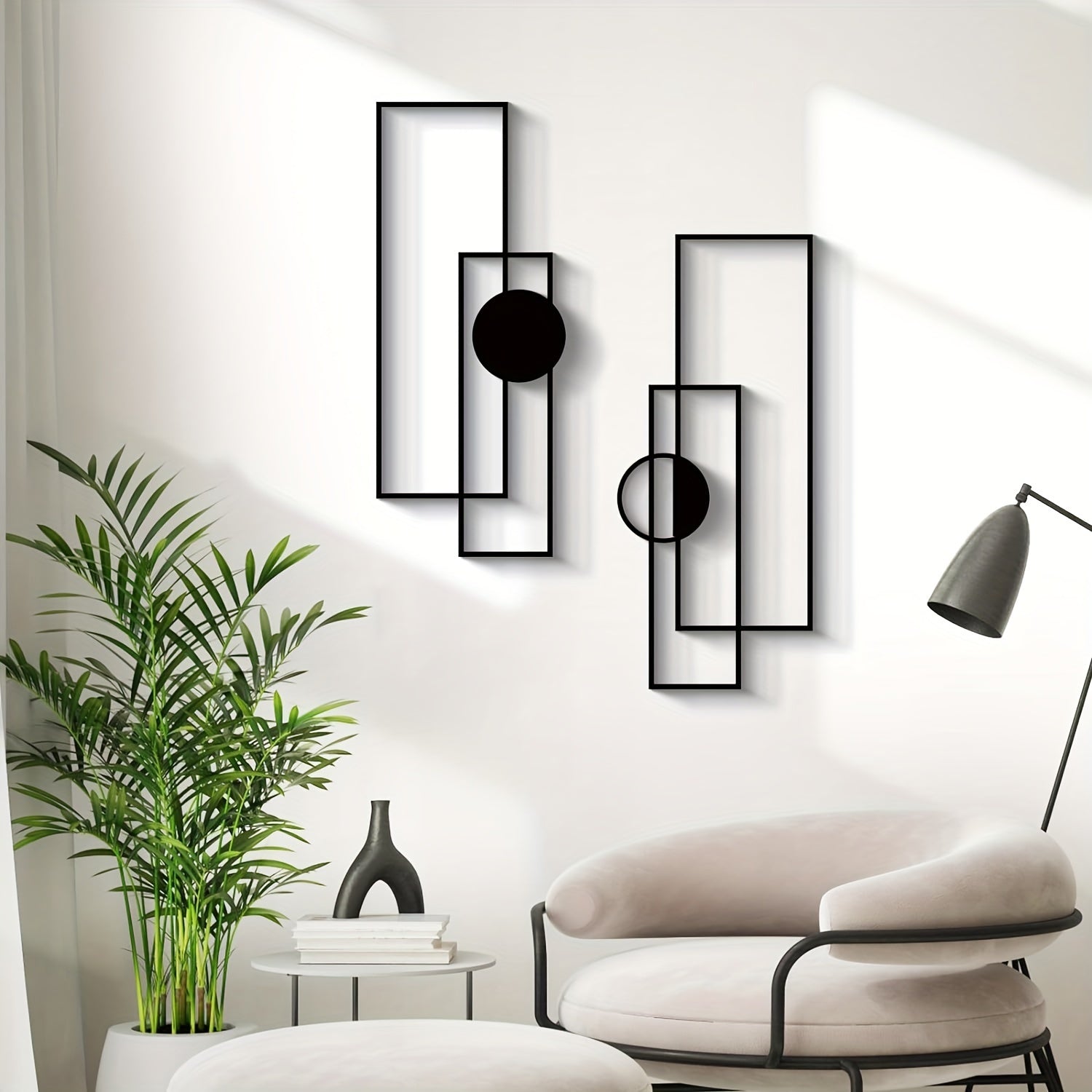 FashionLines - 4-delige Fashion-Thema Metalen Muurkunst
