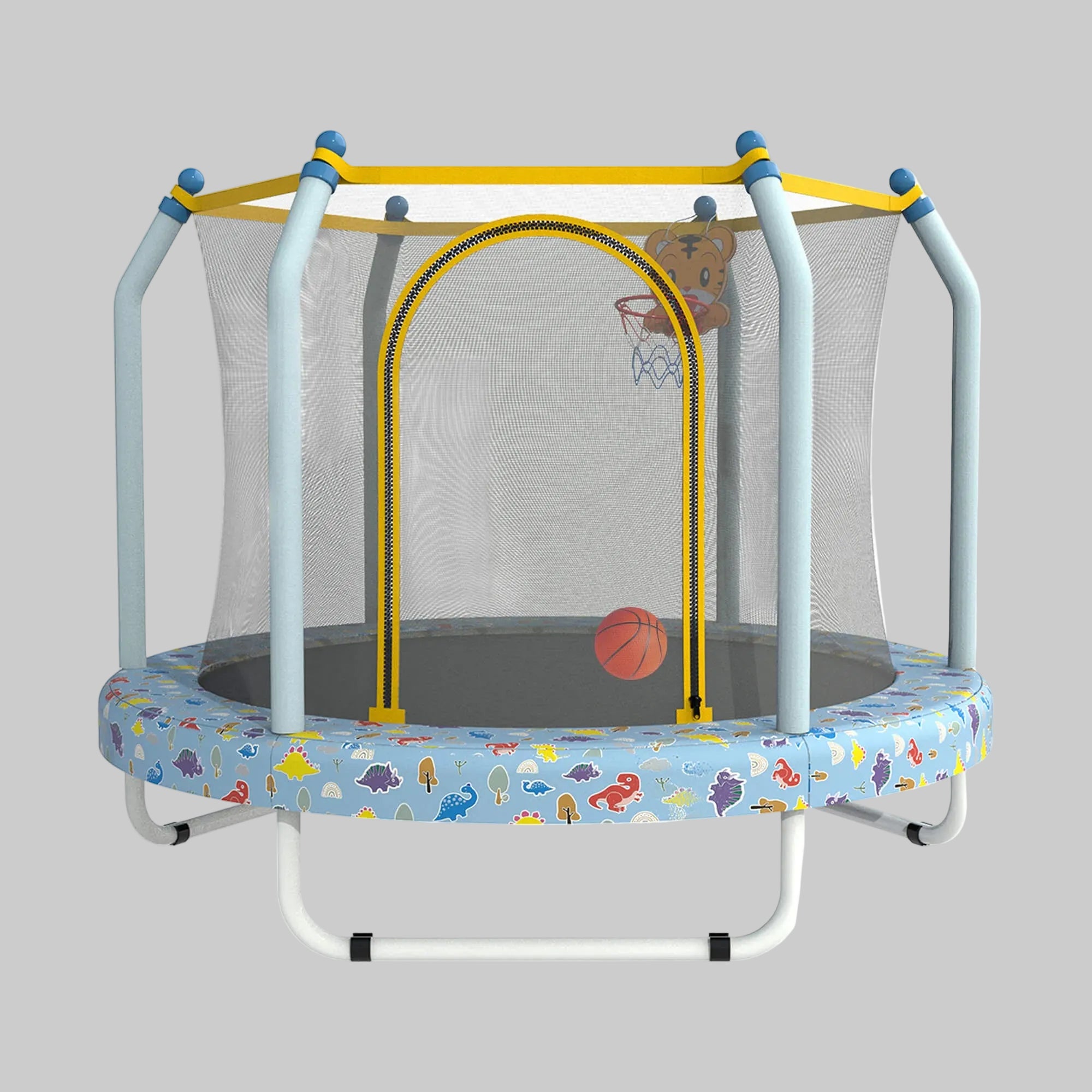 Trampoline Speelpark Kinderen Multifunctionele Buitenspeelset Touwen Ballen