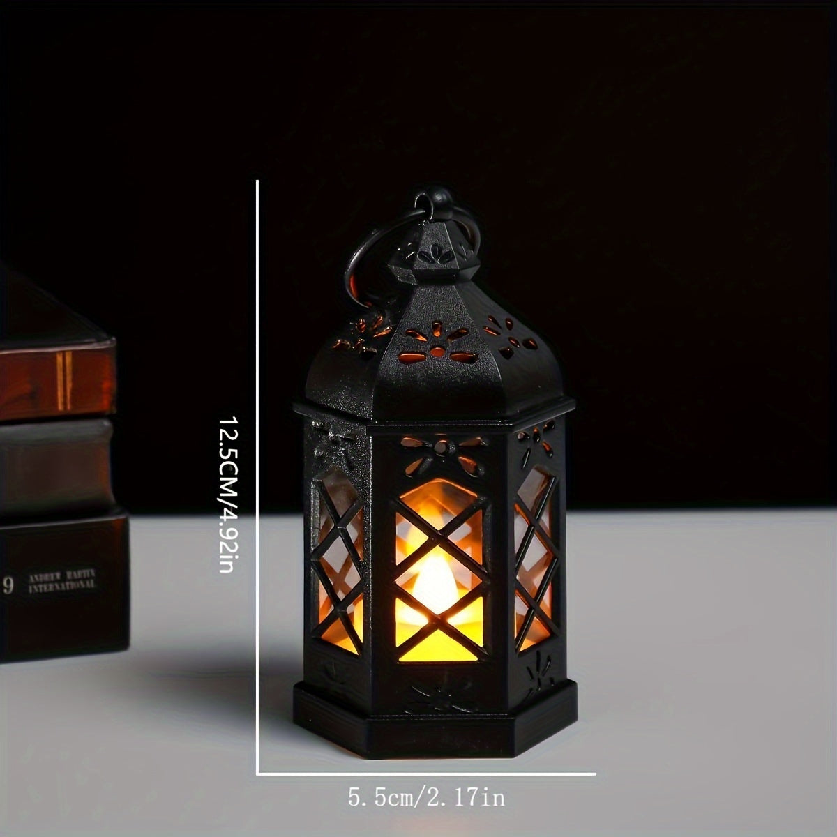LuxeGlow - Rustieke LED-Lantaarns, Set van 2/4/6/12, Vintage Hangdecoratie op Batterijen voor Feesten & Kerstmis