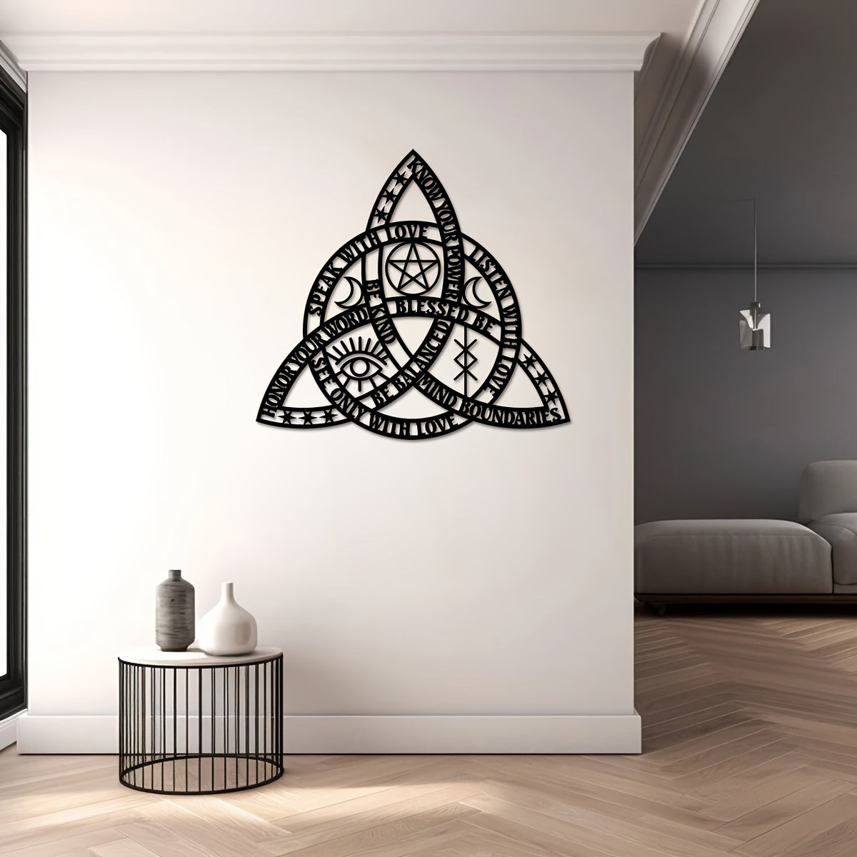 CelticKnot - Goede Heks Keltische Knoop Metalen Wandkunst