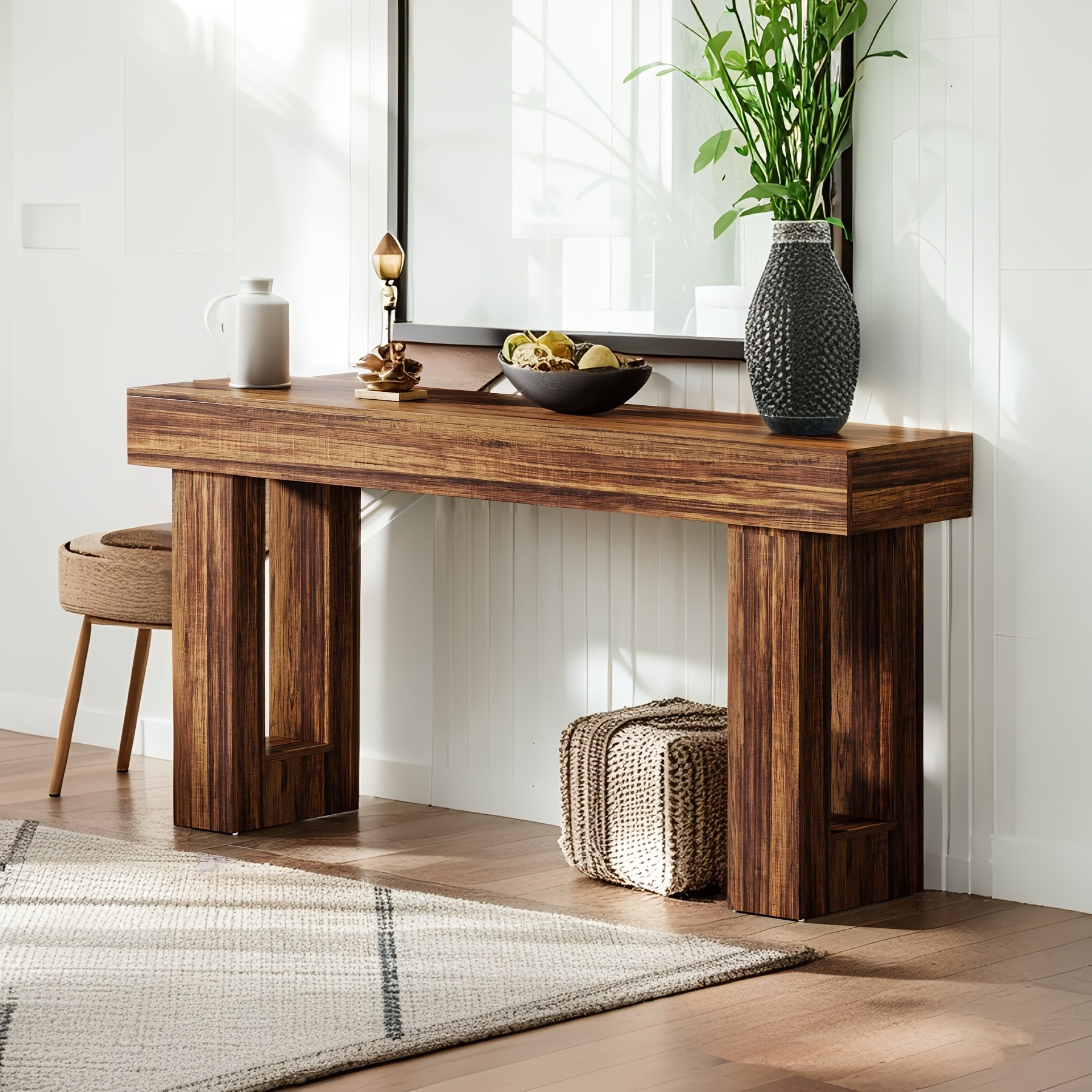 Mesa Lateral Mesa de Fazenda de Madeira Hall Sala de Estar Multifuncional