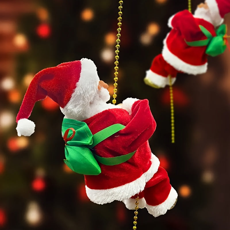 ClimbSanta - Klimtouw Kerstman Ornament voor Kerstboomdecoratie