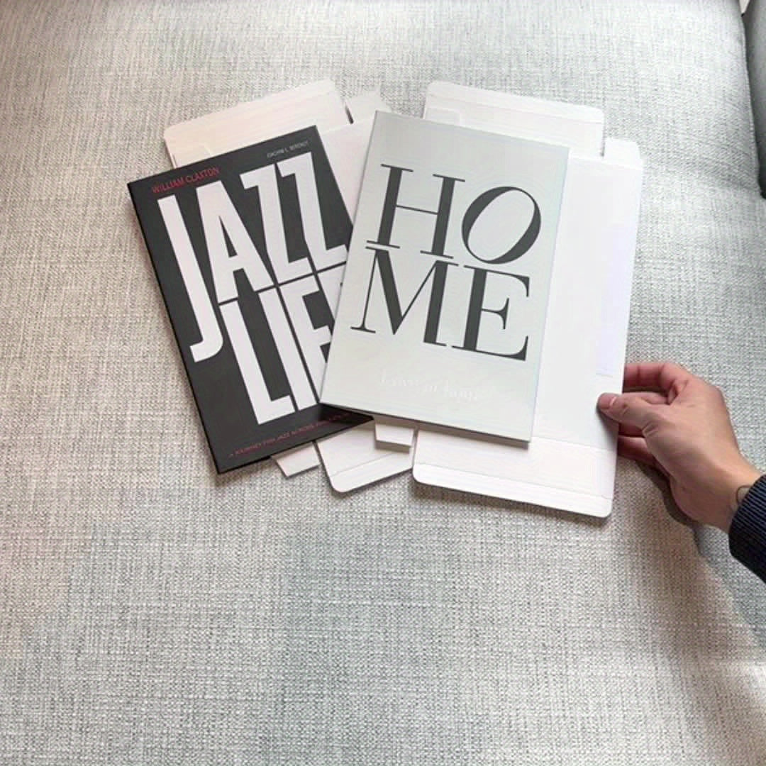 Set classico di fermalibri con 3 libri finti - Elegante decorazione per mensole