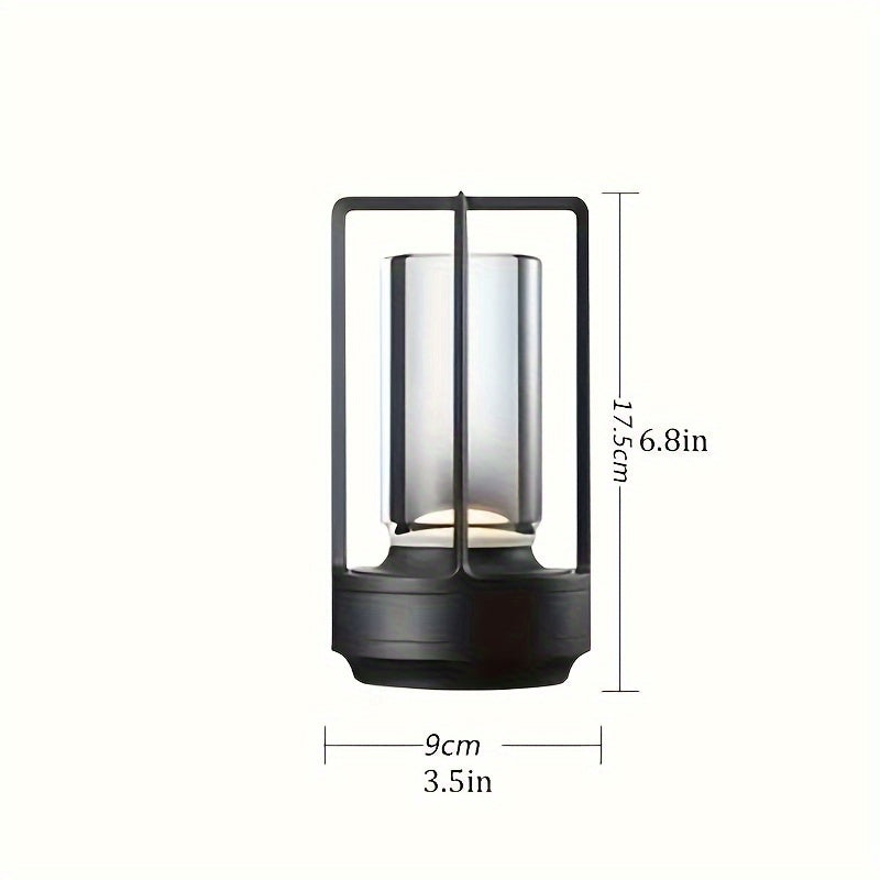 LumiCrystal - Oplaadbare LED Kristallen Tafellamp met Touch Bedieningspaneel