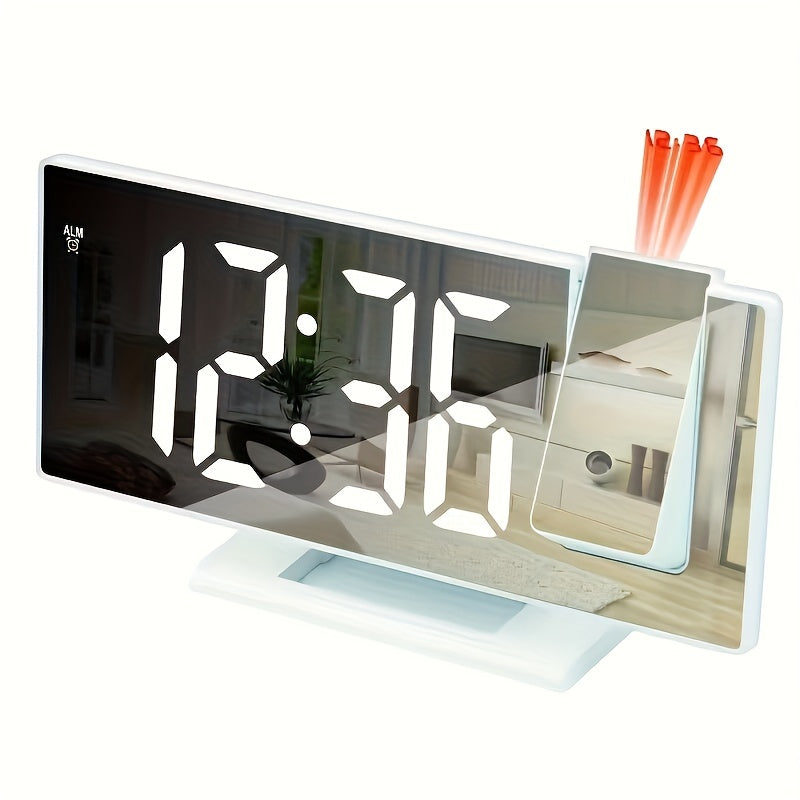 ProjectTime - Large LED Mirror Clock with Projection
