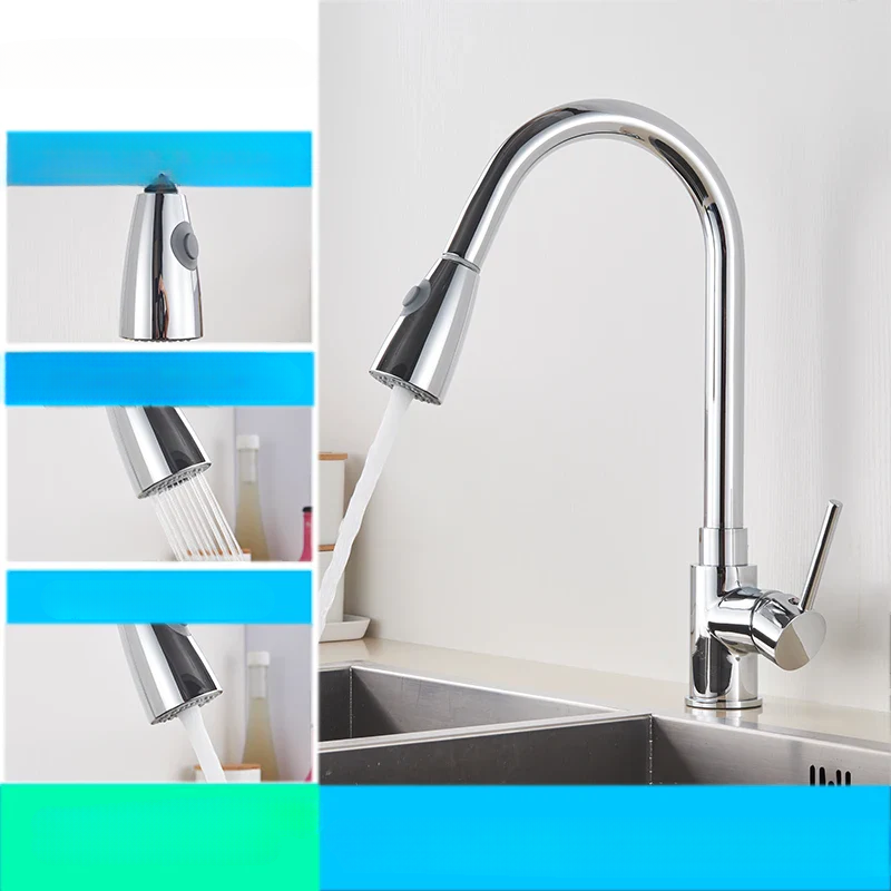 AquaFlex – Flexibele Keukenkraan met Uittrekbare Sproeikop