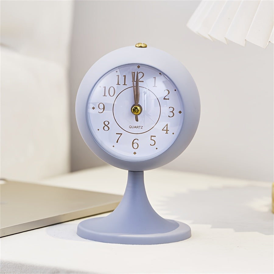 CartoonGlow - Moderne Lichtgevende Wekker met Gouden Wijzers
