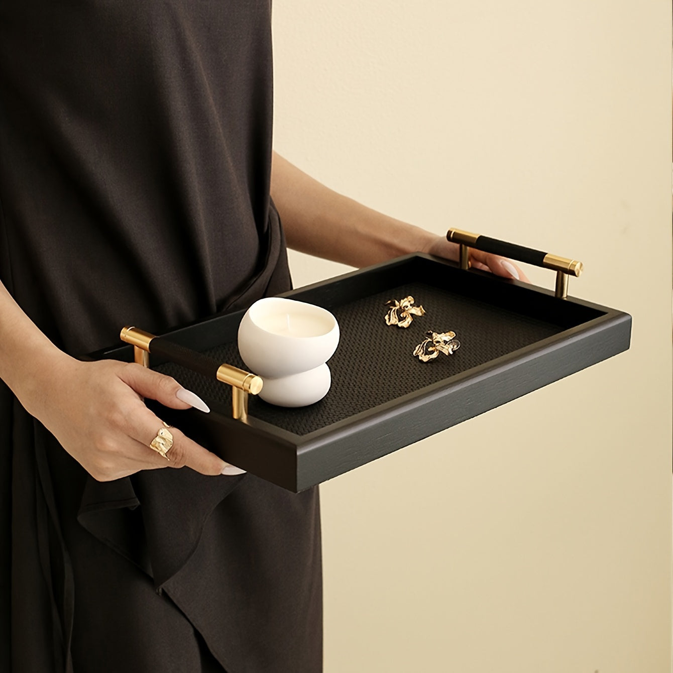 WoodBox - Houten Sieradenlade met Handgrepen | Decoratieve Bureaubak