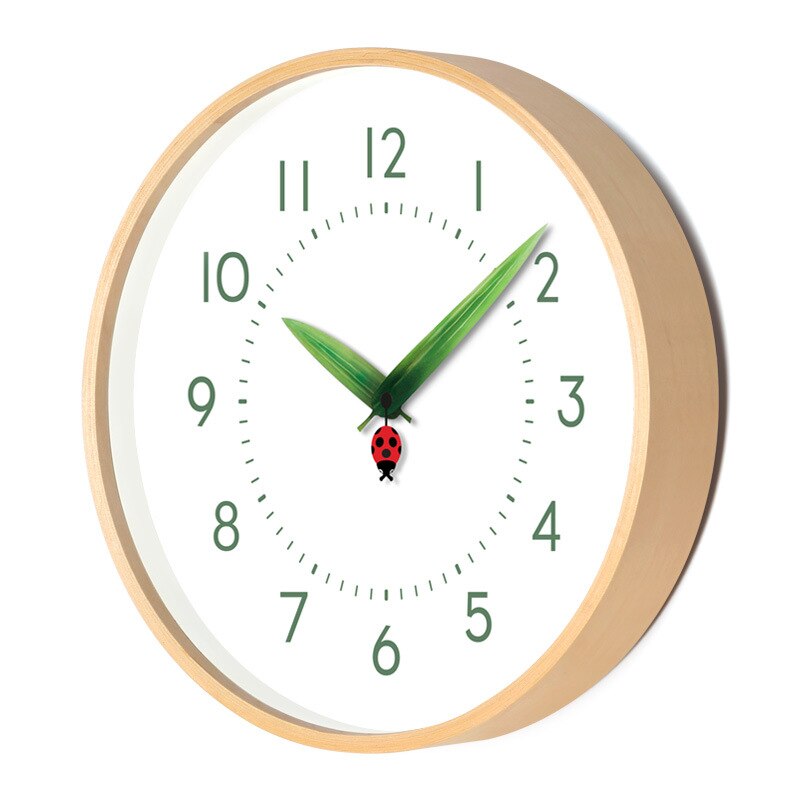 Timeless Perch Clock - Unique Bird Wall Clock in Ladybug and Butterfly Design
