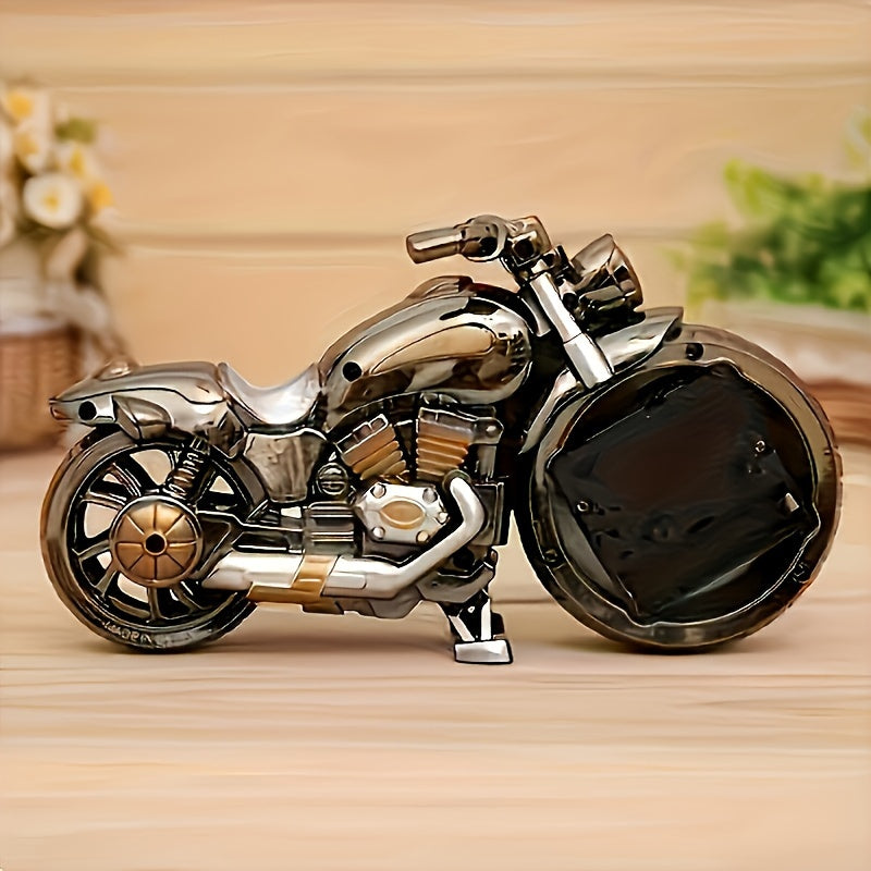 MotoClock - Cartoon Motorfiets Wekker met Zwitsers Kwartsmechanisme
