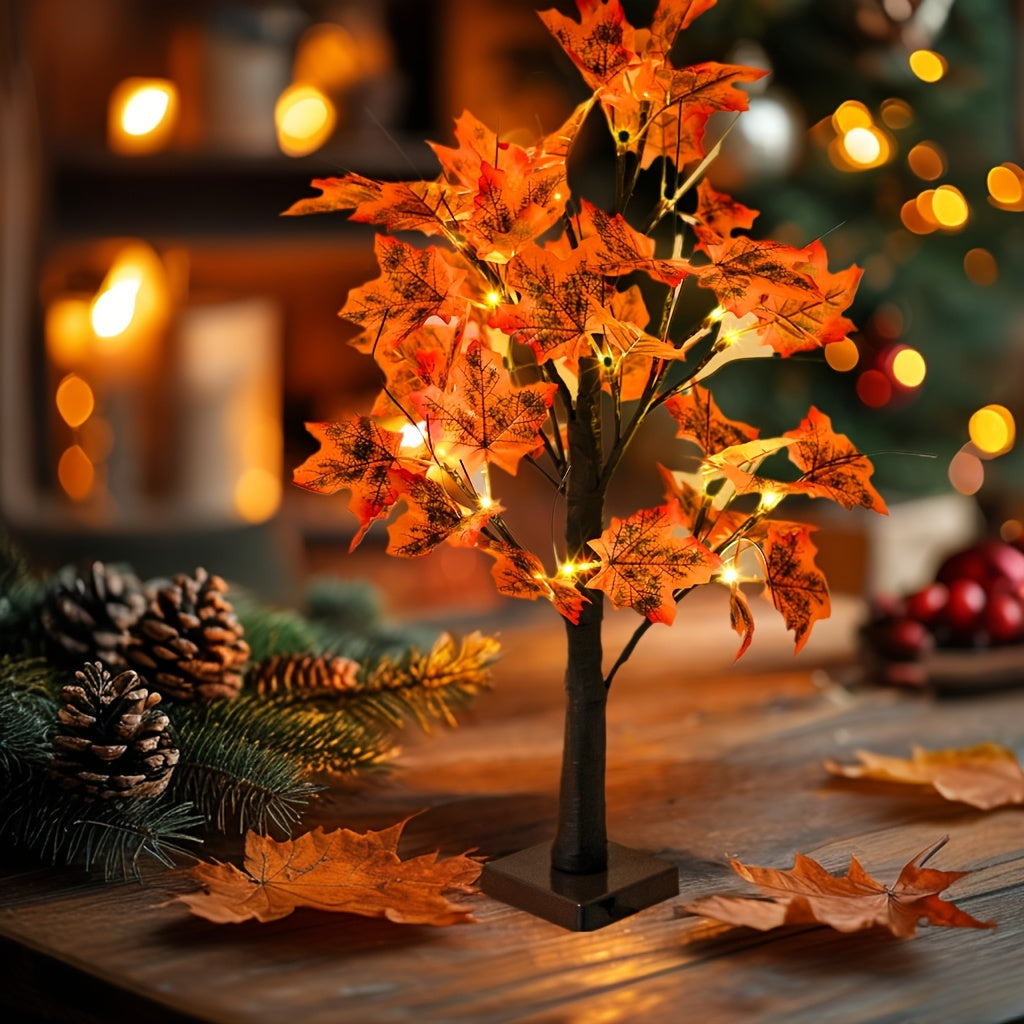 MapleGlow - LED Verlichte Esdoornboom, 24 LEDs, USB Gevoede Tafeldecoratie