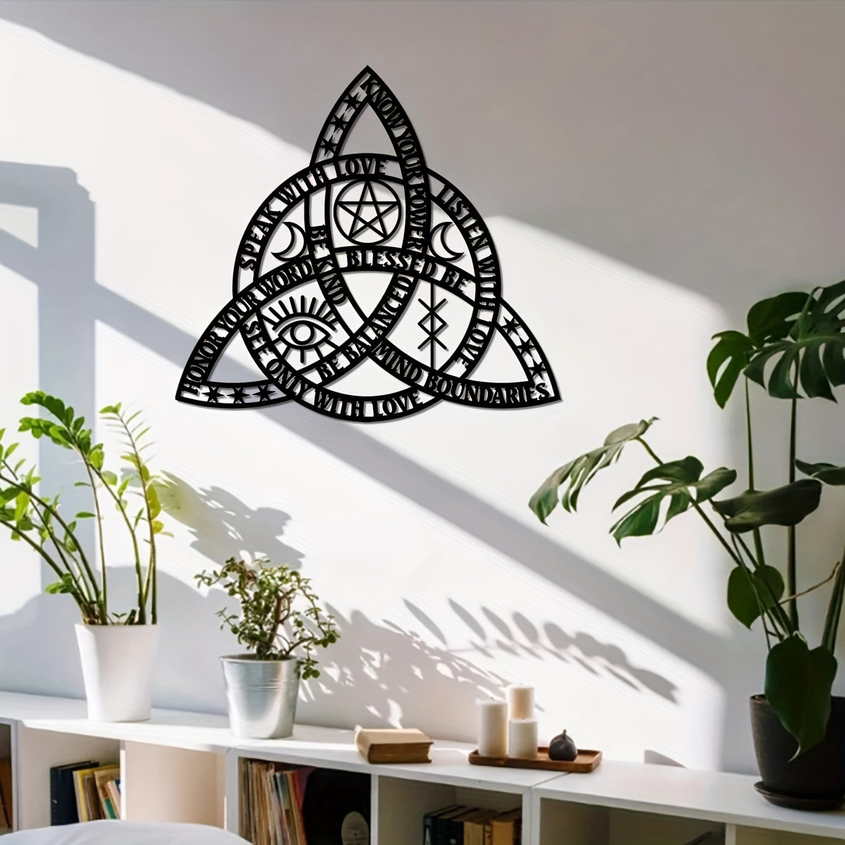 CelticKnot - Goede Heks Keltische Knoop Metalen Wandkunst