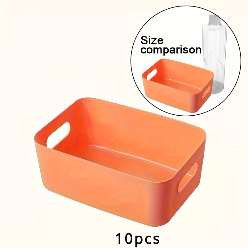 Set di 10 Scatole Portaoggetti - Organizer in Plastica Leggera