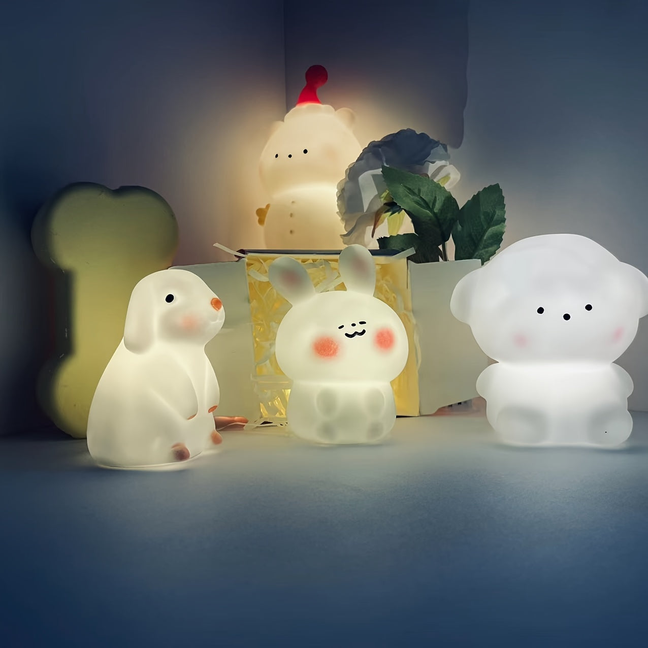 GlowDeco - Batterijgevoede Decoratieve Nachtlamp