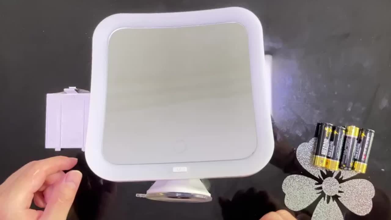 10X Magnifying Makeup Mirror with Lighting – With Touch Control, Brightness Adjustment, and Suction Cup for Home or Travel