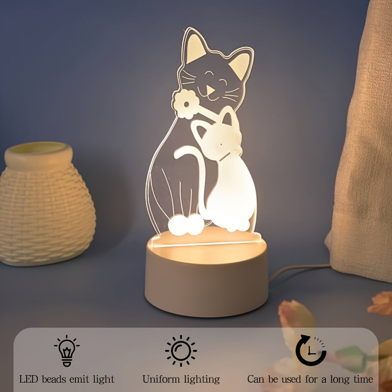 GlowPair - Art Deco Dimbare Katten Nachtlamp