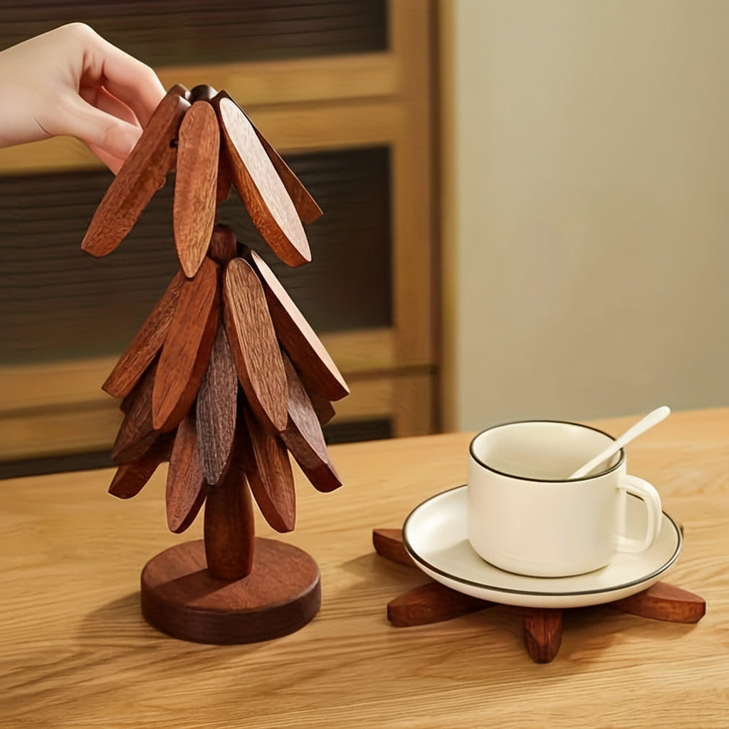 Wooden Christmas Tree Decoration Stylish Atmosphere Maker Holidays