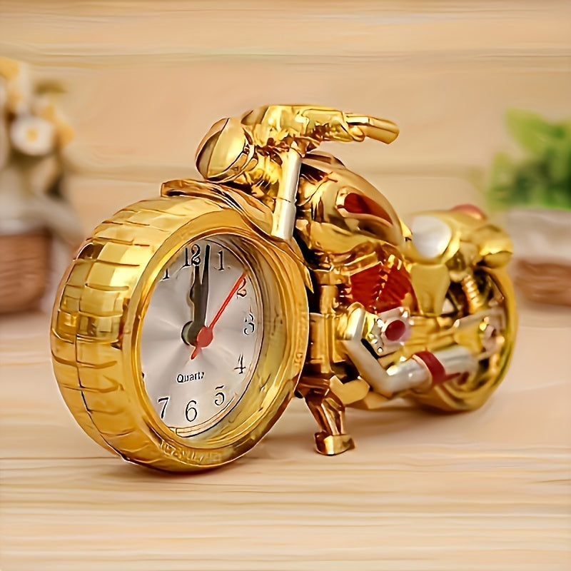MotoClock - Cartoon Motorfiets Wekker met Zwitsers Kwartsmechanisme