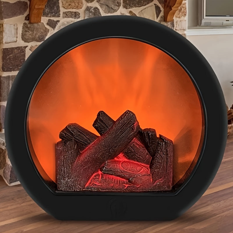 FlameGlow - Simulatie Houtskoolvlamlamp met Retro-stijl Decoratie