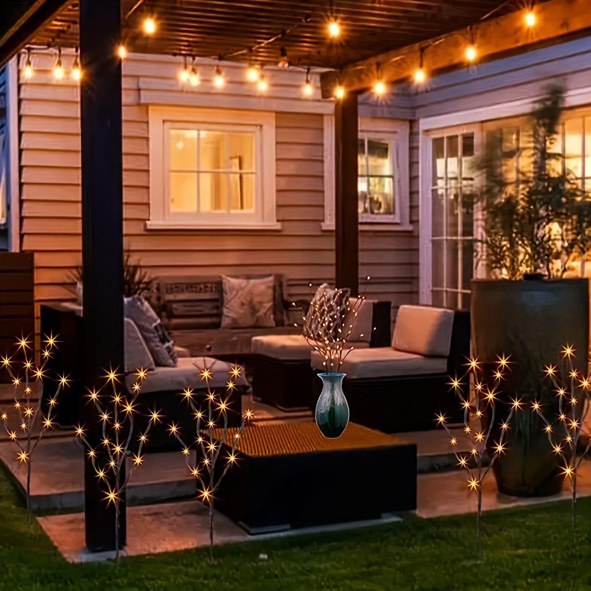 TwinkleBranch - 20 LED Taklichten, Batterijgevoed, Decoratieve Verlichting