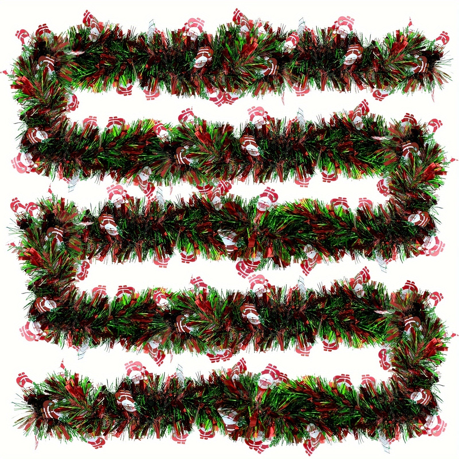 FestiveTinsel - Rode en Groene Metallic Slingers