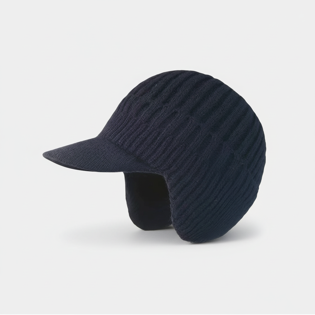 Muts Gebreide Beanie Klep Warm Winter Hoofddeksel