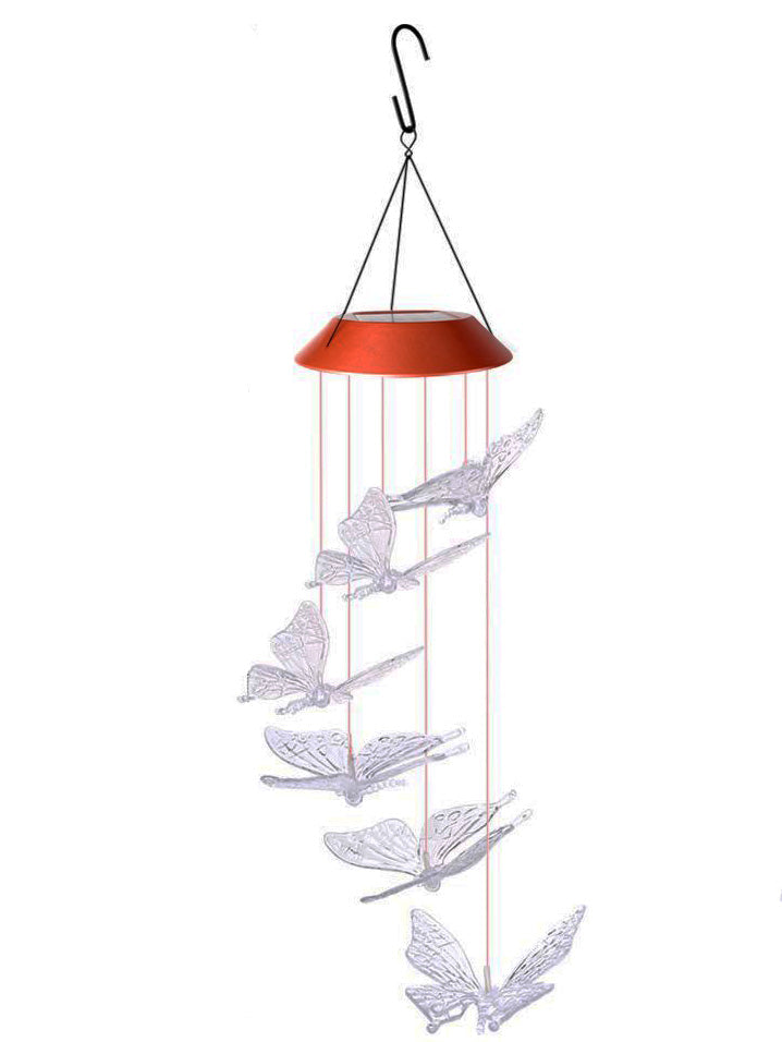 SolarGlow - LED Ambient Lighting with Butterflies – Colorful Solar Garden Lamps for Outdoors