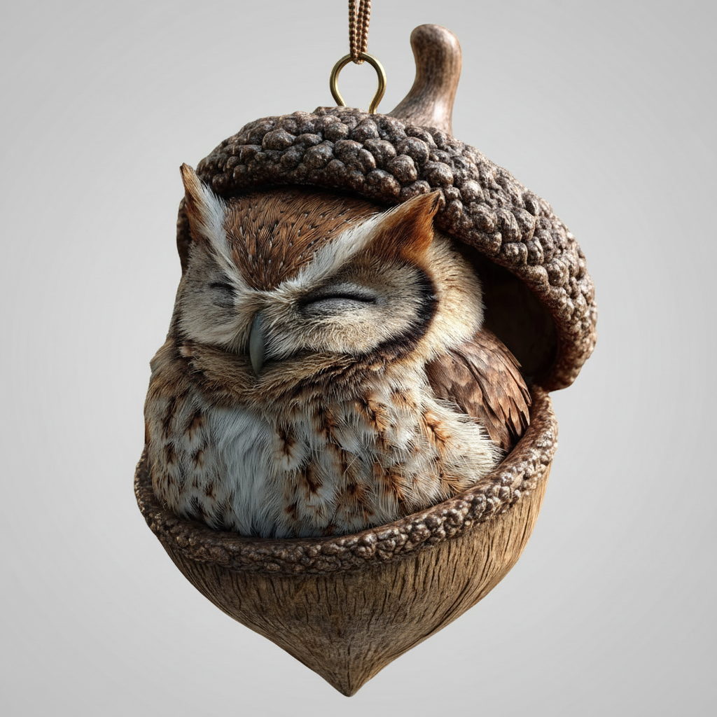 Woondecoratie Dierenbeeld Natuurlijke Resin Eikel Decoratie