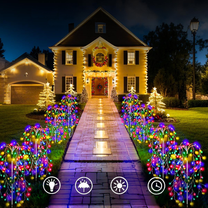 LumiGlow - Feestelijke Zonne-energie Verlichting voor Tuin en Evenementen