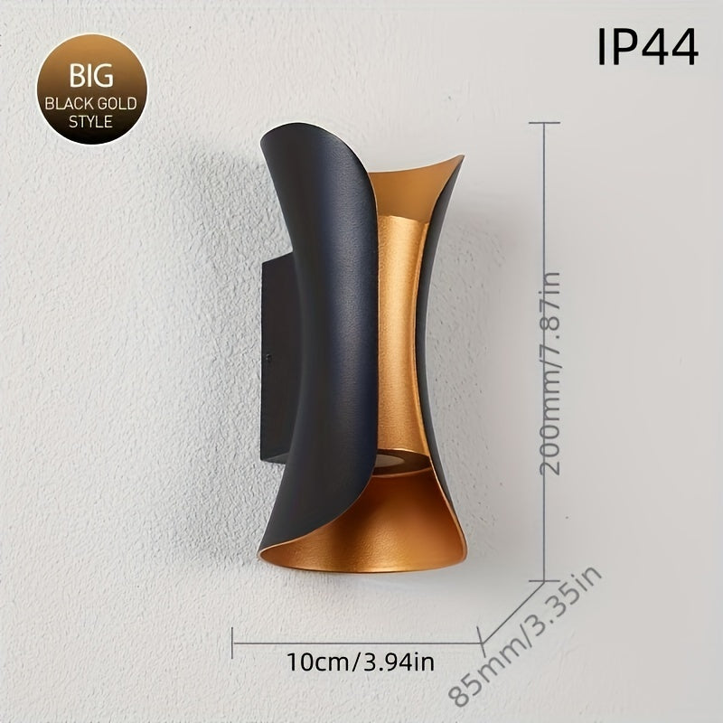LumiWall - Lampada da parete LED in alluminio moderna per interni ed esterni