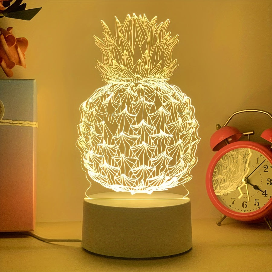 PineGlow - Ananas 3D LED Nachtlampje