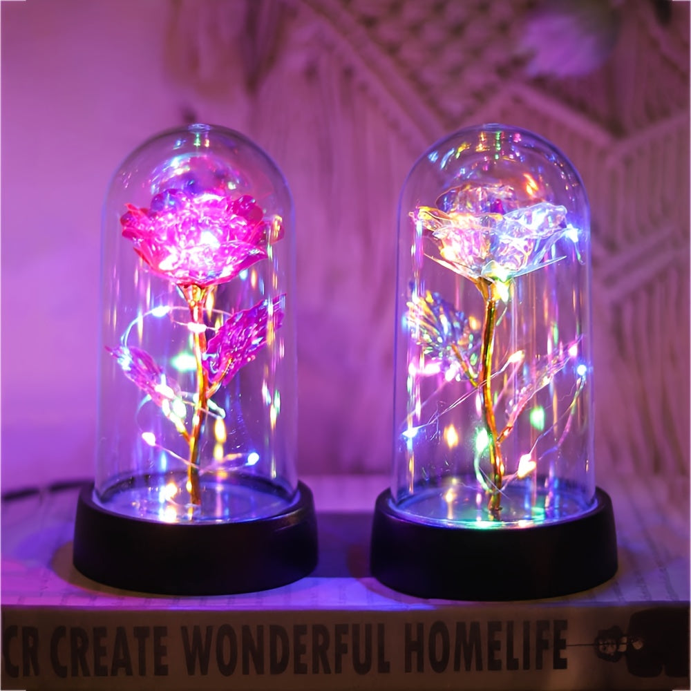 GoldenRose - Elegante Rozenbloem Lamp voor Cadeaus en Decoratie