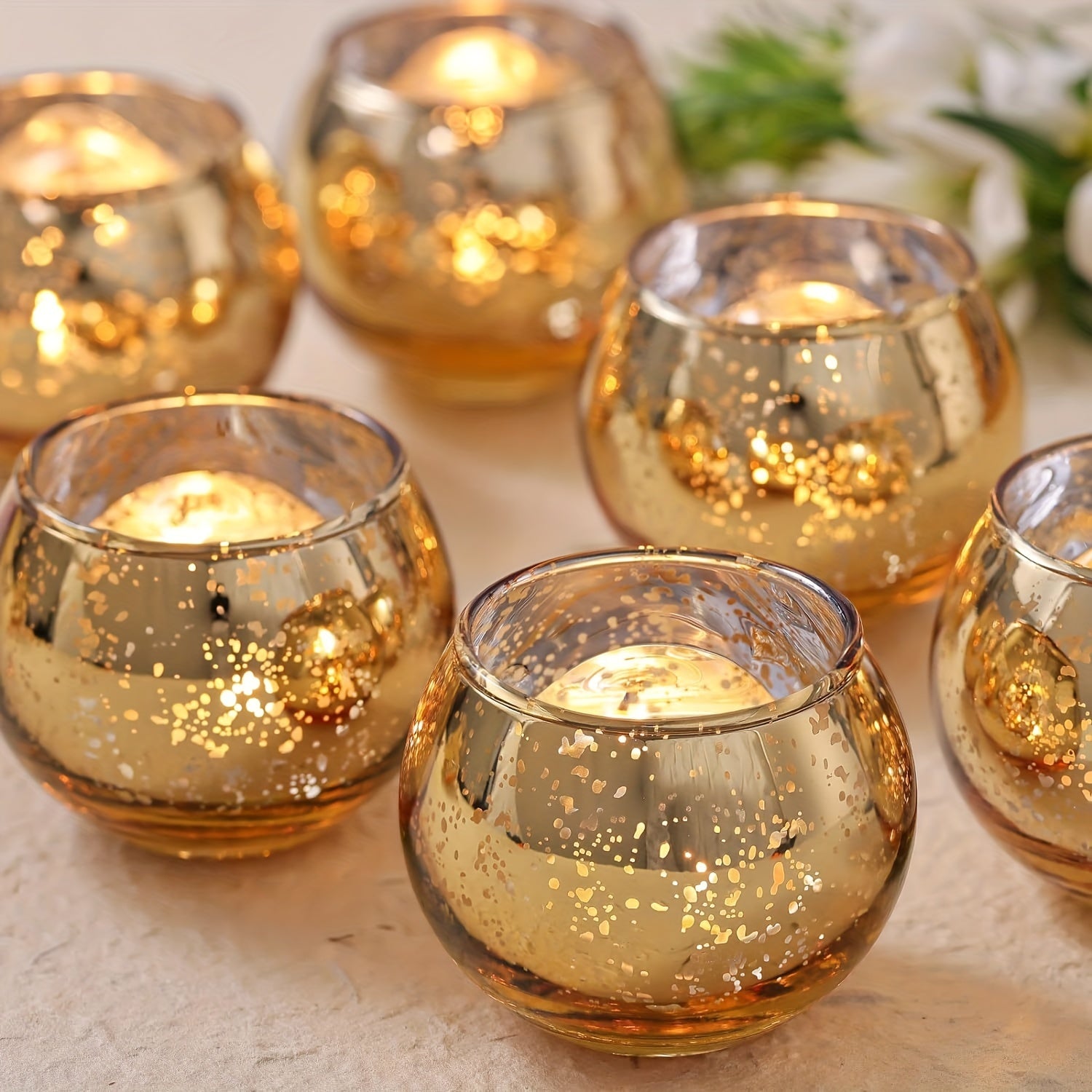 Transparent Glass Tealight Holders – 6/12 Pieces for Table and Wedding Decoration