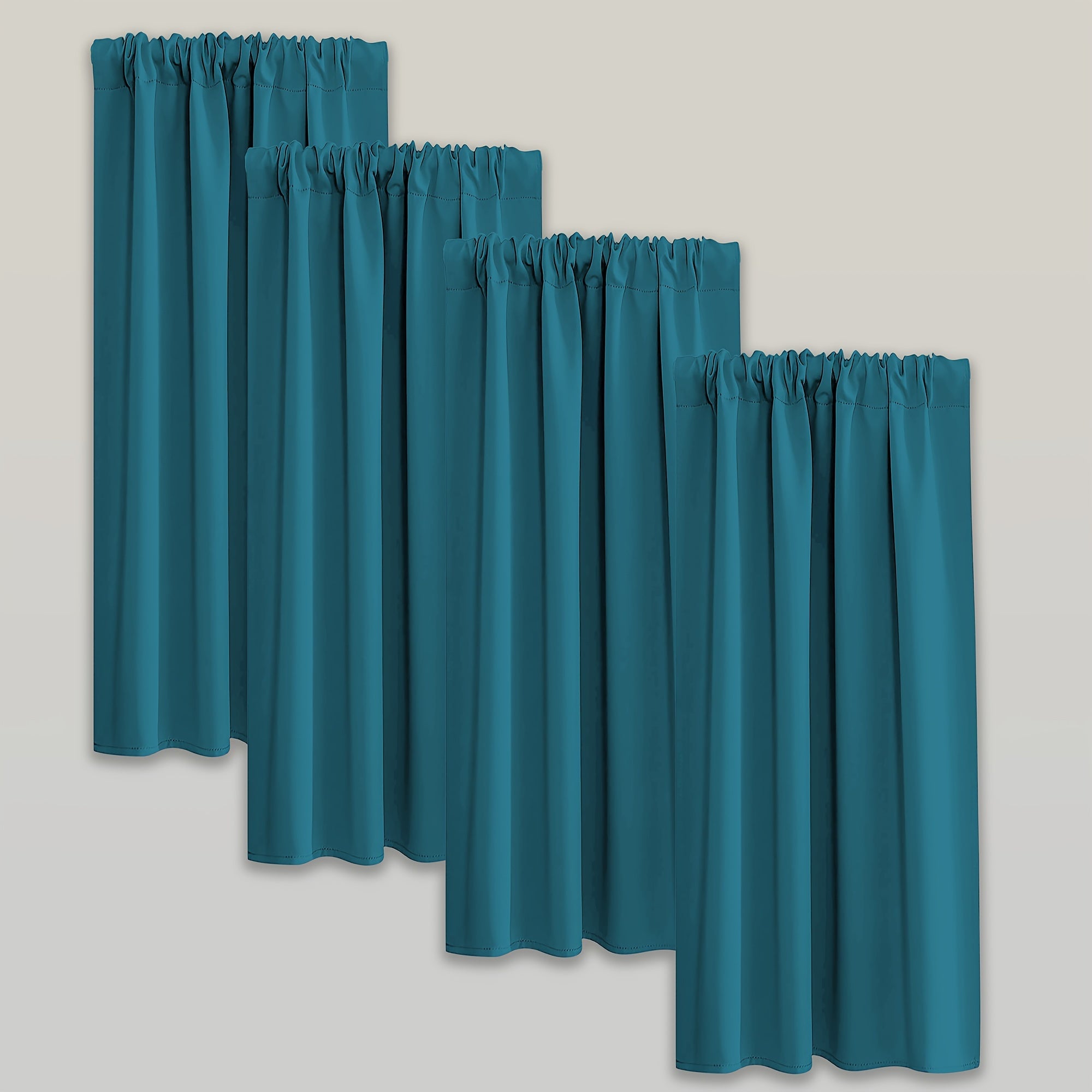 Blackout Curtains - Moderne Verduisterende Gordijnen Set van 4 Stuks