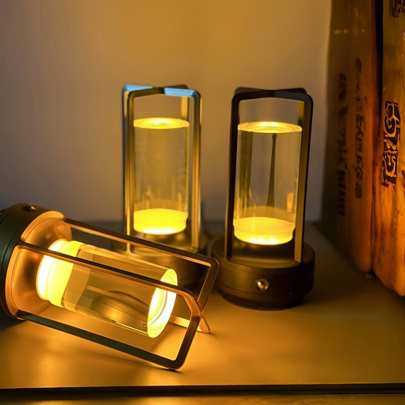 LumiCrystal - Oplaadbare LED Kristallen Tafellamp met Touch Bedieningspaneel