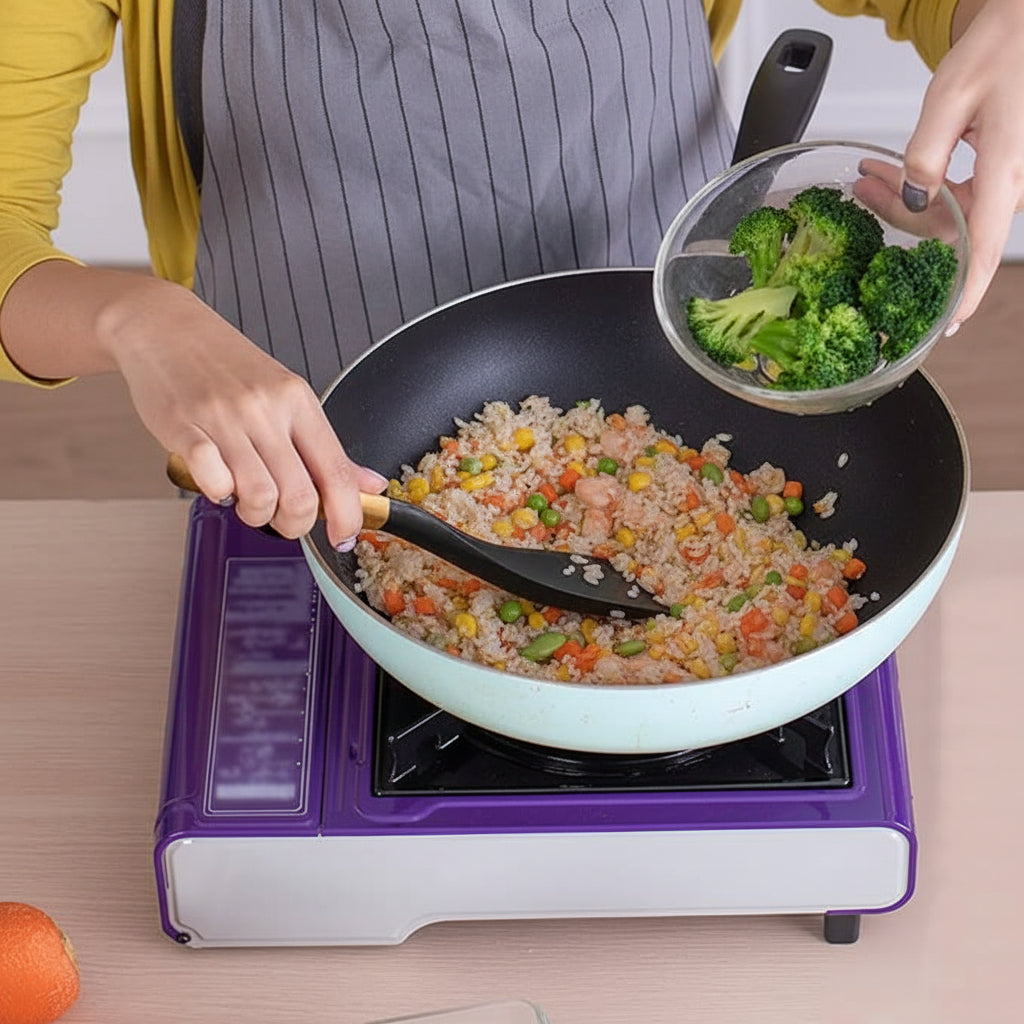 Colher de Cozinha Multifuncional Espátula Resistente ao Calor Ergonómica