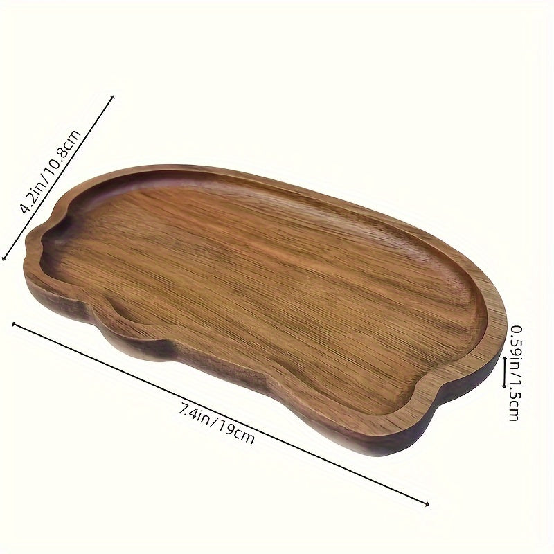 HoutenServeer - Acaciahouten Dienblad voor Eten & Decor | Uniek Ontwerp