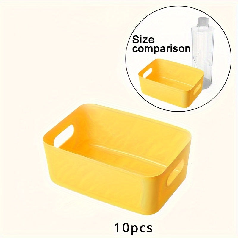 Set di 10 Scatole Portaoggetti - Organizer in Plastica Leggera