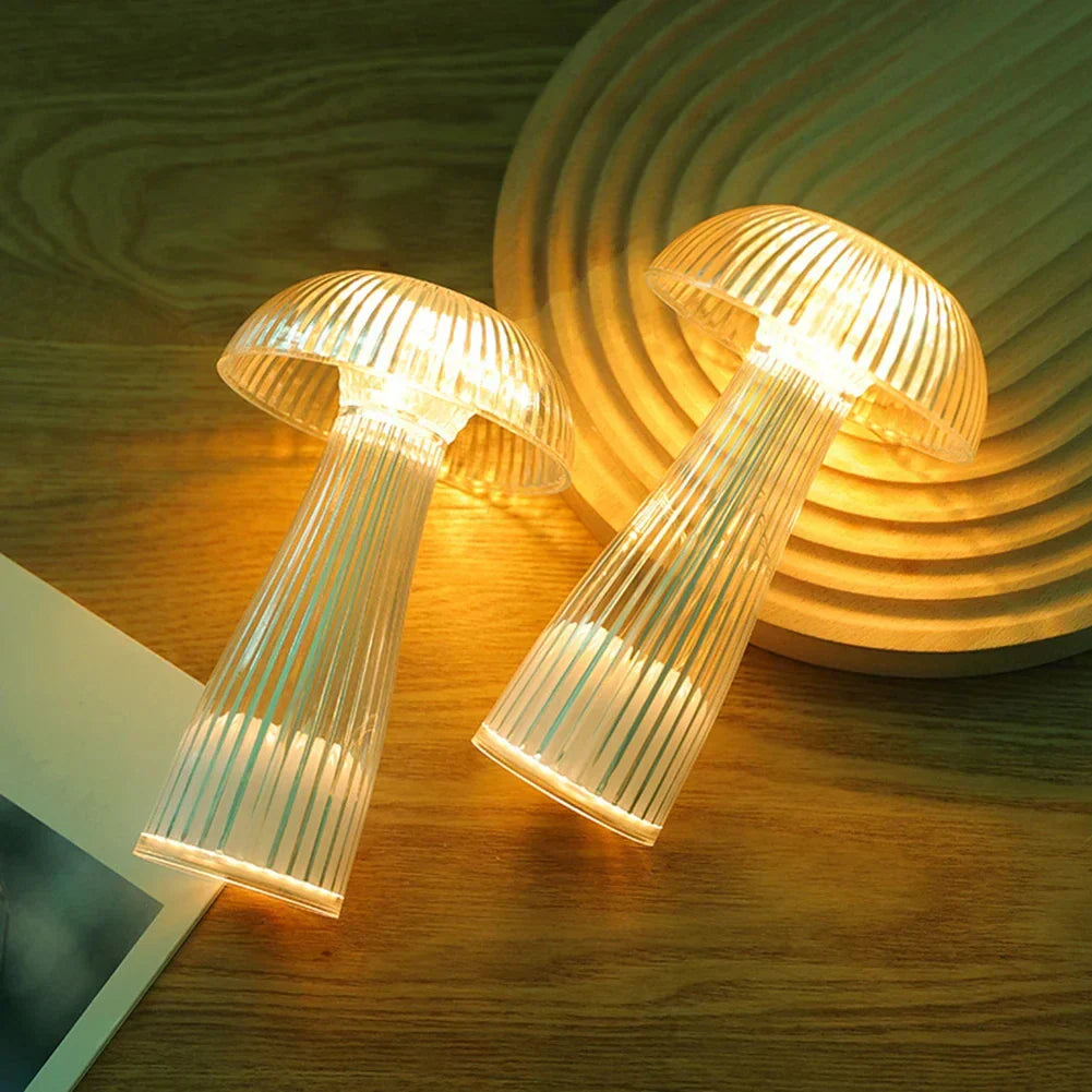 LumiShroom – Draadloze LED Paddenstoel Nachtlamp, Decoratieve Tafellamp