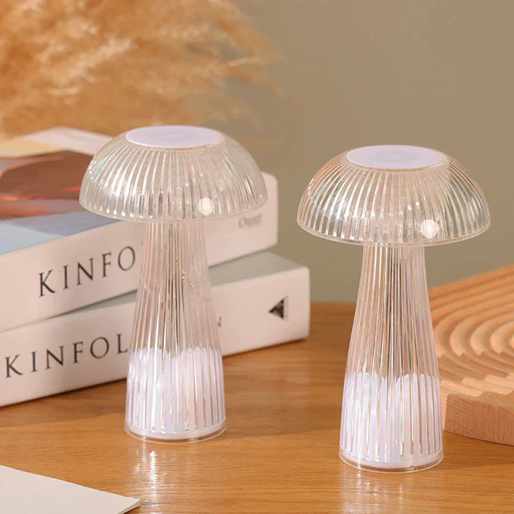 LumiShroom – Draadloze LED Paddenstoel Nachtlamp, Decoratieve Tafellamp