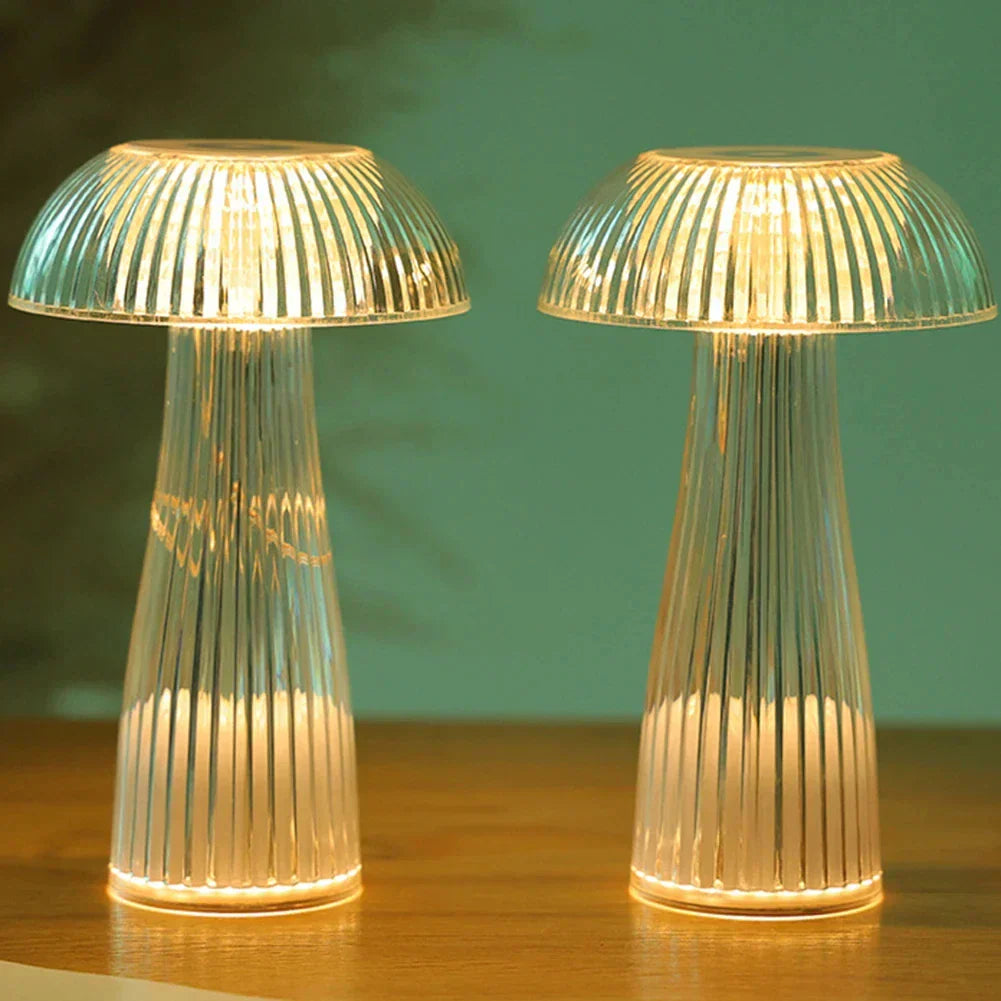 LumiShroom – Draadloze LED Paddenstoel Nachtlamp, Decoratieve Tafellamp