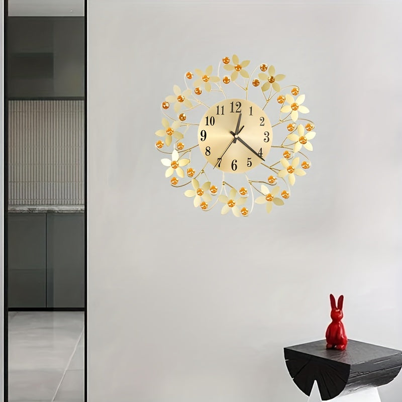 EleganceClock - Reloj de Pared Decorativo Silencioso de 14 Pulgadas