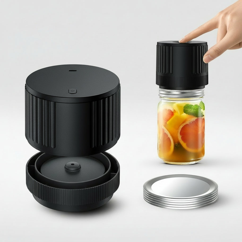 Elektrische Vacumeersealer Mason Jars Draadloos Voedselbewaren